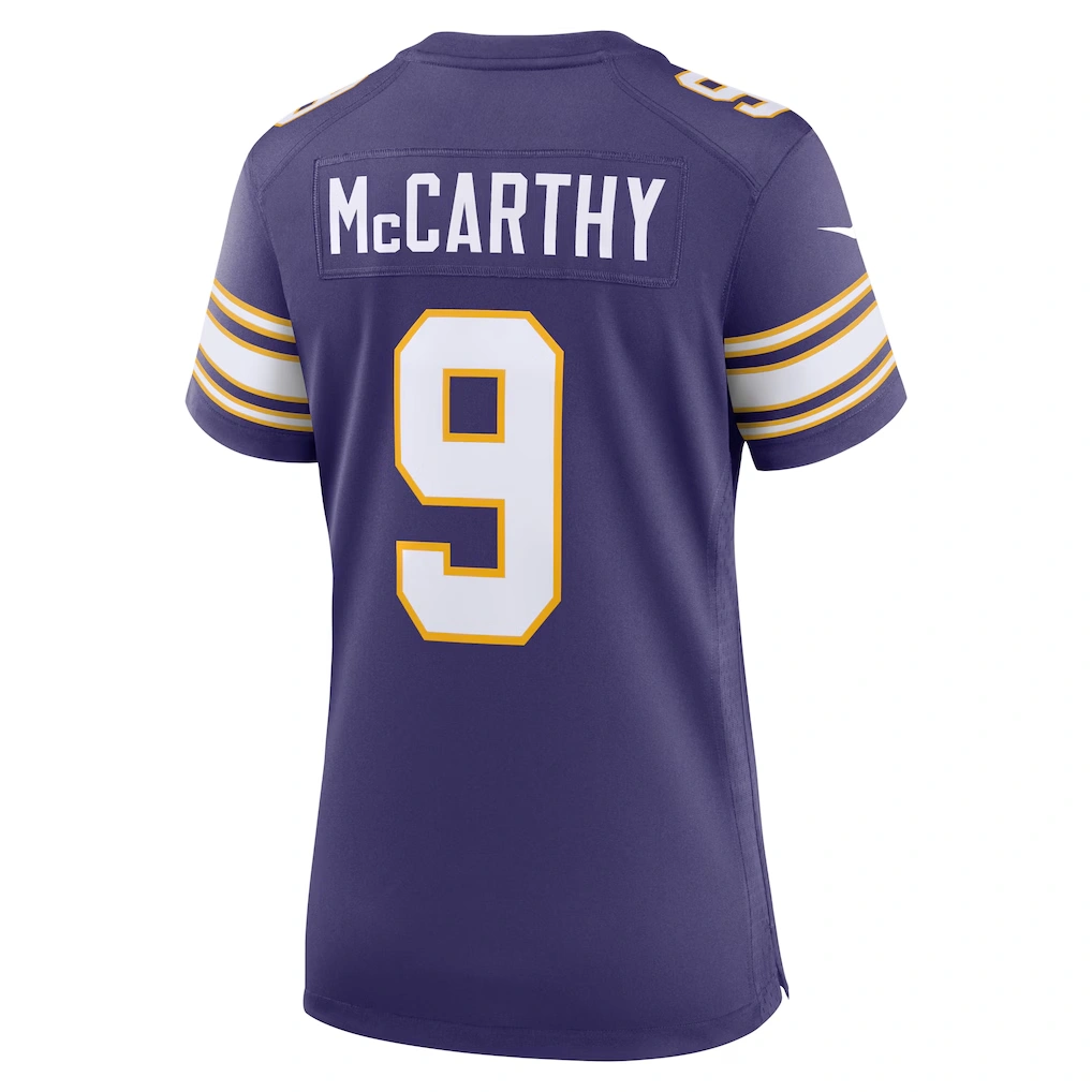 Women's Minnesota Vikings J.J. McCarthy Nike Purple 2nd Alternate Player Game Jersey