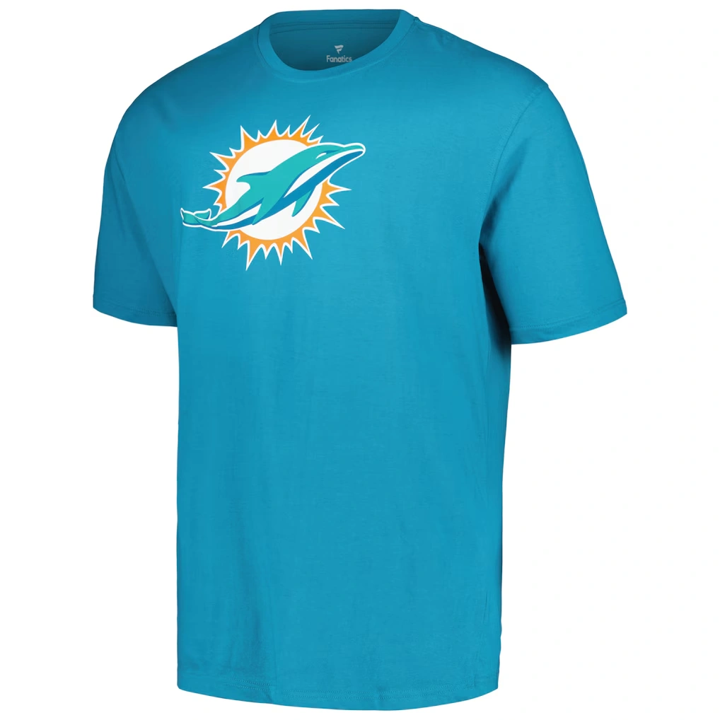 Men's Miami Dolphins Tyreek Hill Fanatics Aqua Big & Tall Player Name & Number T-Shirt