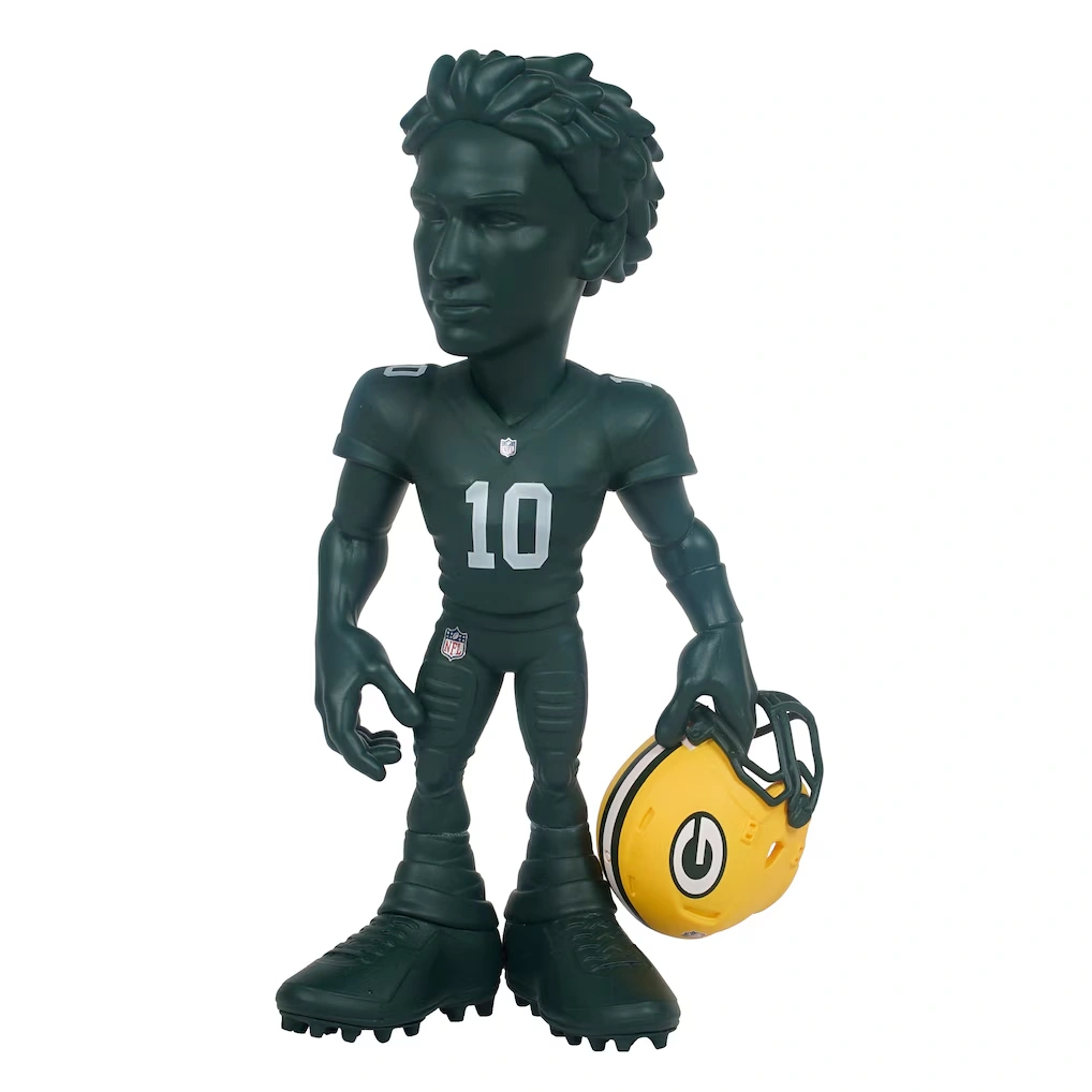Jordan Love Green Bay Packers Series 5 GameChanger 6" Vinyl Figurine - Look for Rare Solid Color Variants