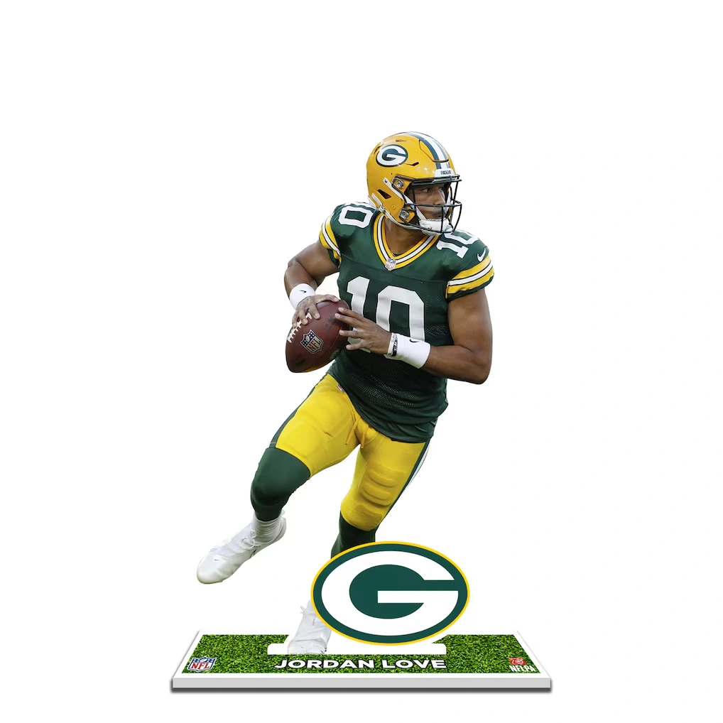 Jordan Love Green Bay Packers 12'' Player Standee Desktop Display