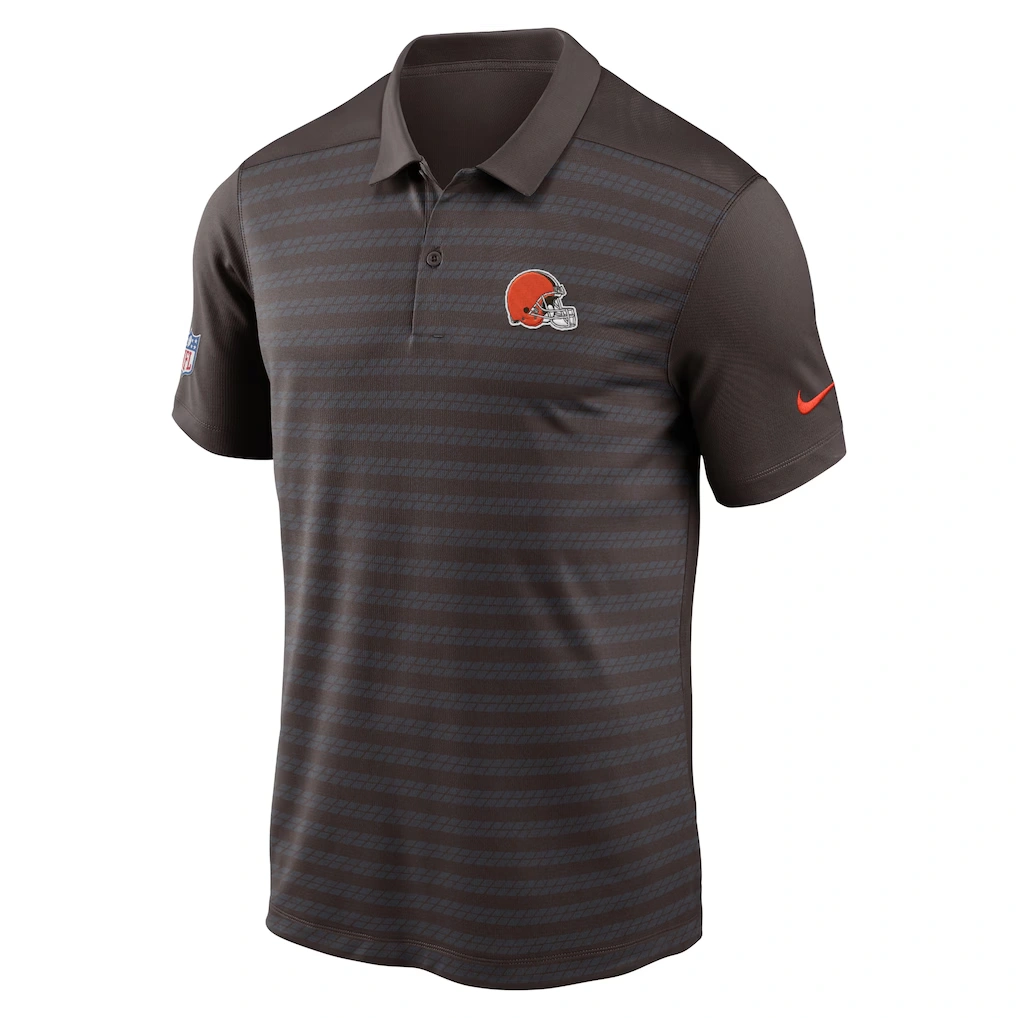 Men's Cleveland Browns Nike Brown Sideline Victory Dri-FIT Polo