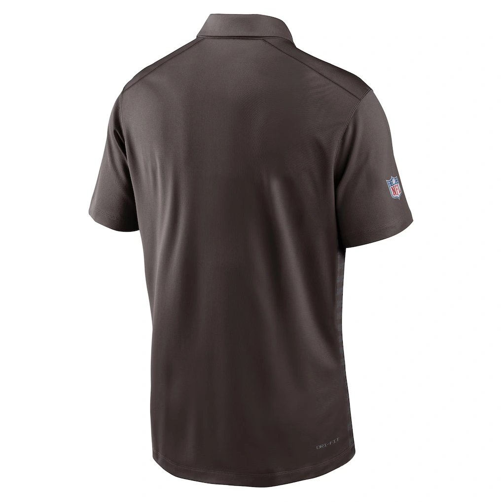 Men's Cleveland Browns Nike Brown Sideline Victory Dri-FIT Polo