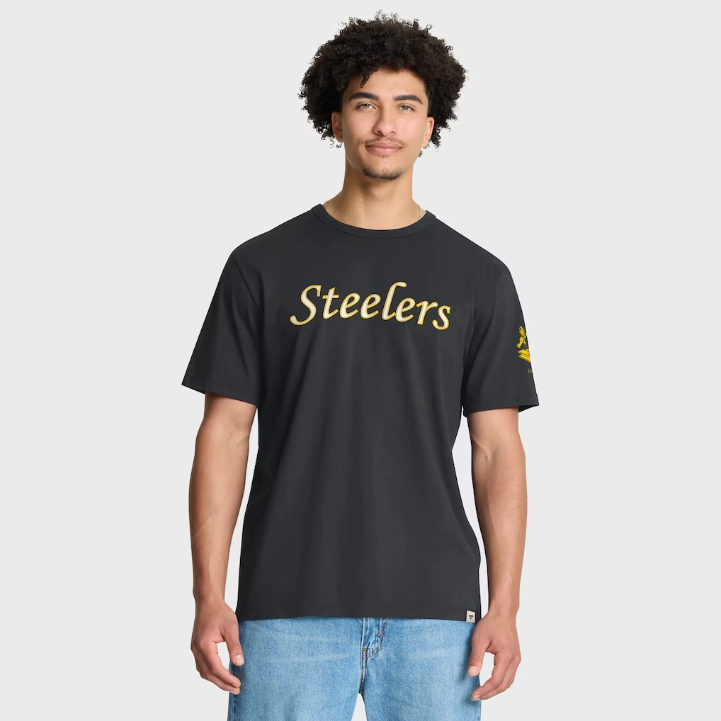 Men's Pittsburgh Steelers Fanatics Black Elevated Classic Legacy T-Shirt