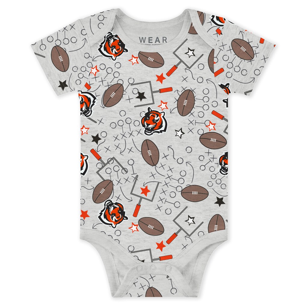 Infant & Newborn Cincinnati Bengals WEAR by Erin Andrews Three-Piece Turn Me Around Bodysuits & Pant Set