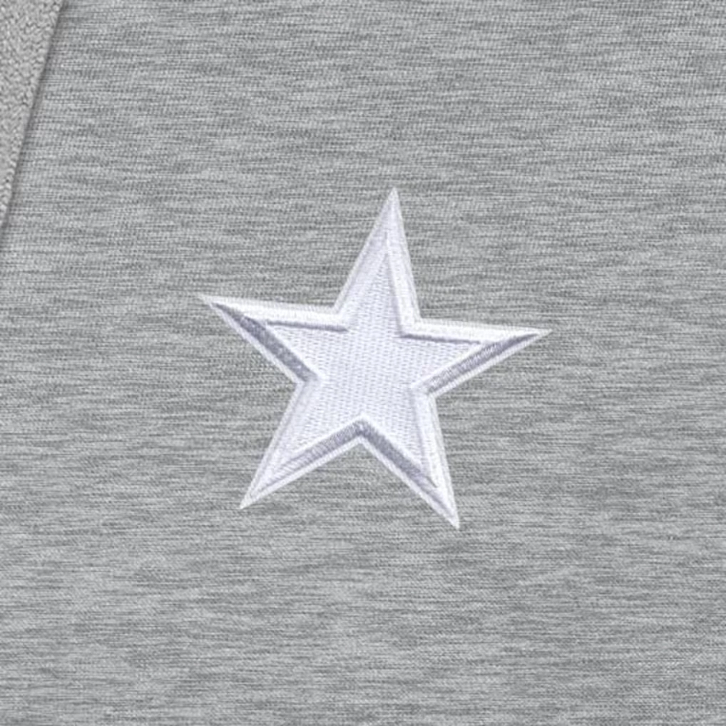 Men's Dallas Cowboys Antigua Heather Gray Victory Pullover Hoodie