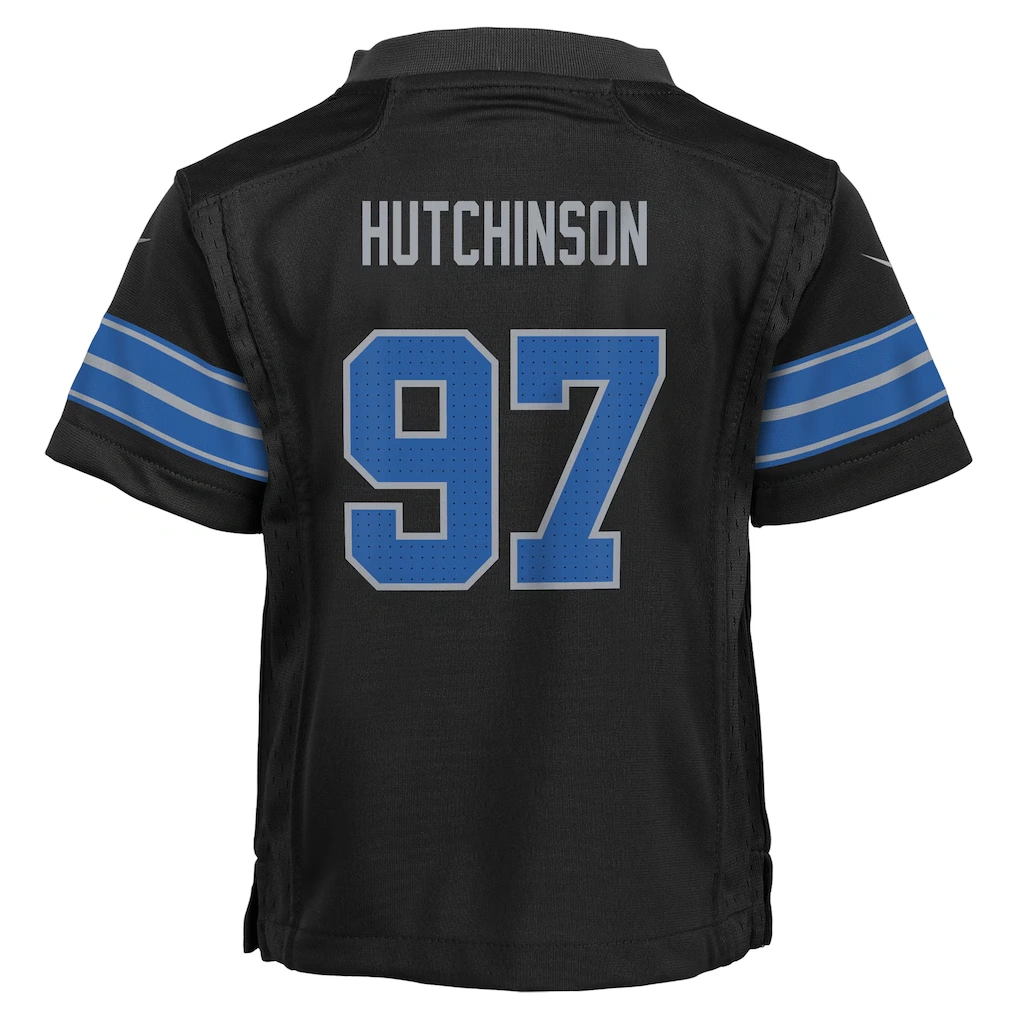 Preschool Detroit Lions Aidan Hutchinson Nike Black Alternate Player Game Jersey