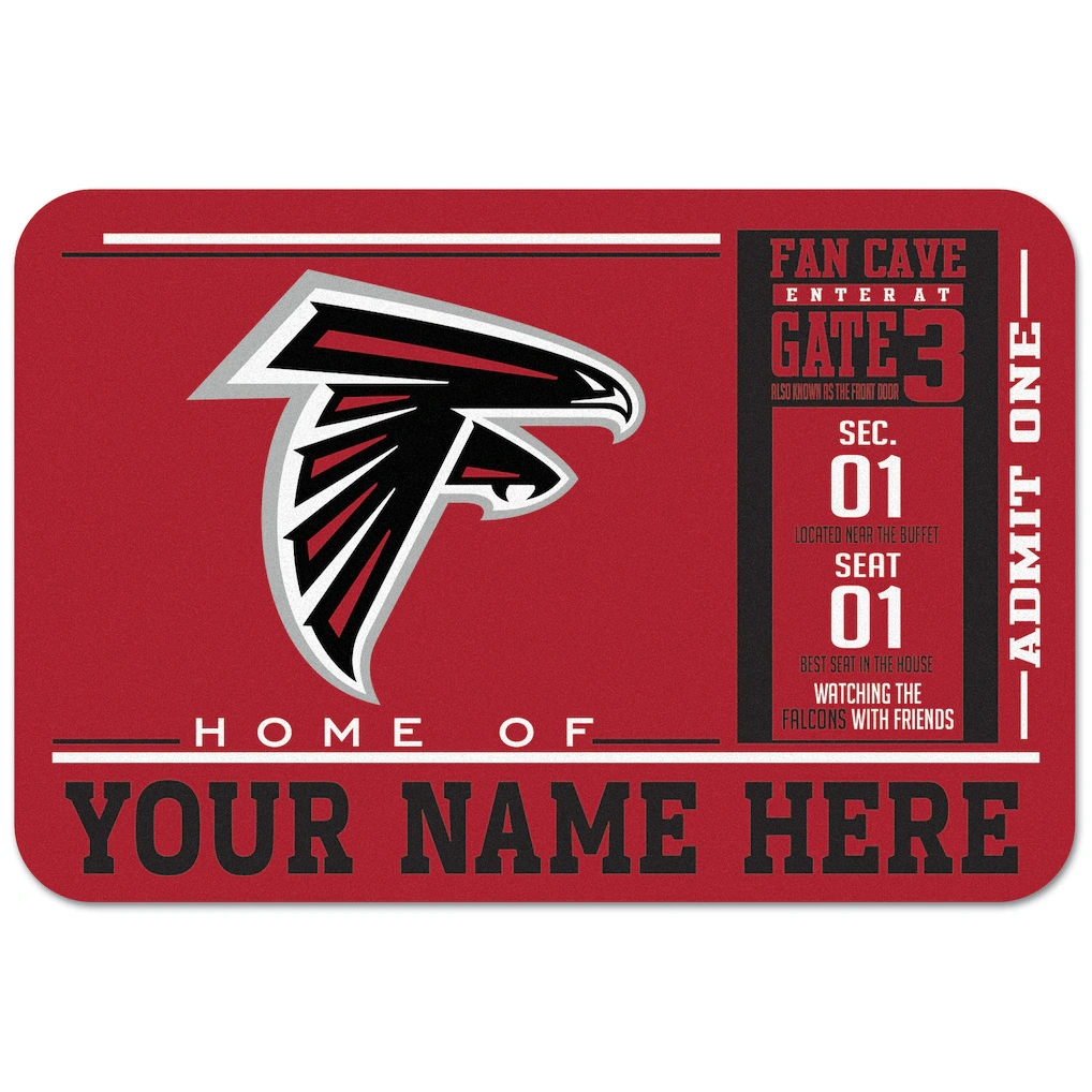 Atlanta Falcons WinCraft 20'' x 30'' Personalized Floor Mat