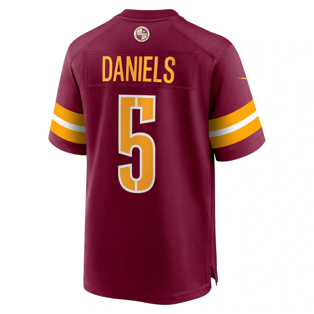 Men's Washington Commanders Jayden Daniels Nike Burgundy Player Game Jersey