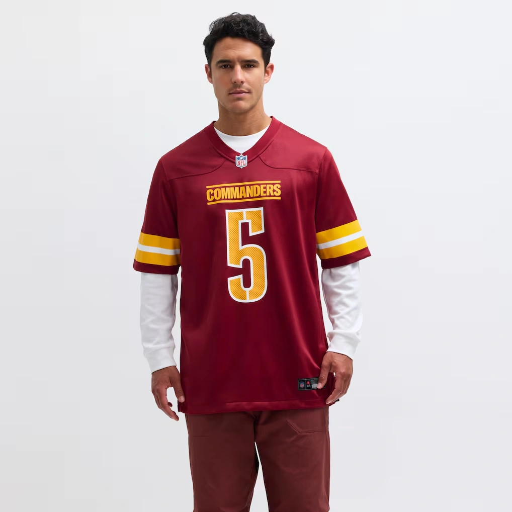 Men's Washington Commanders Jayden Daniels Nike Burgundy Player Game Jersey