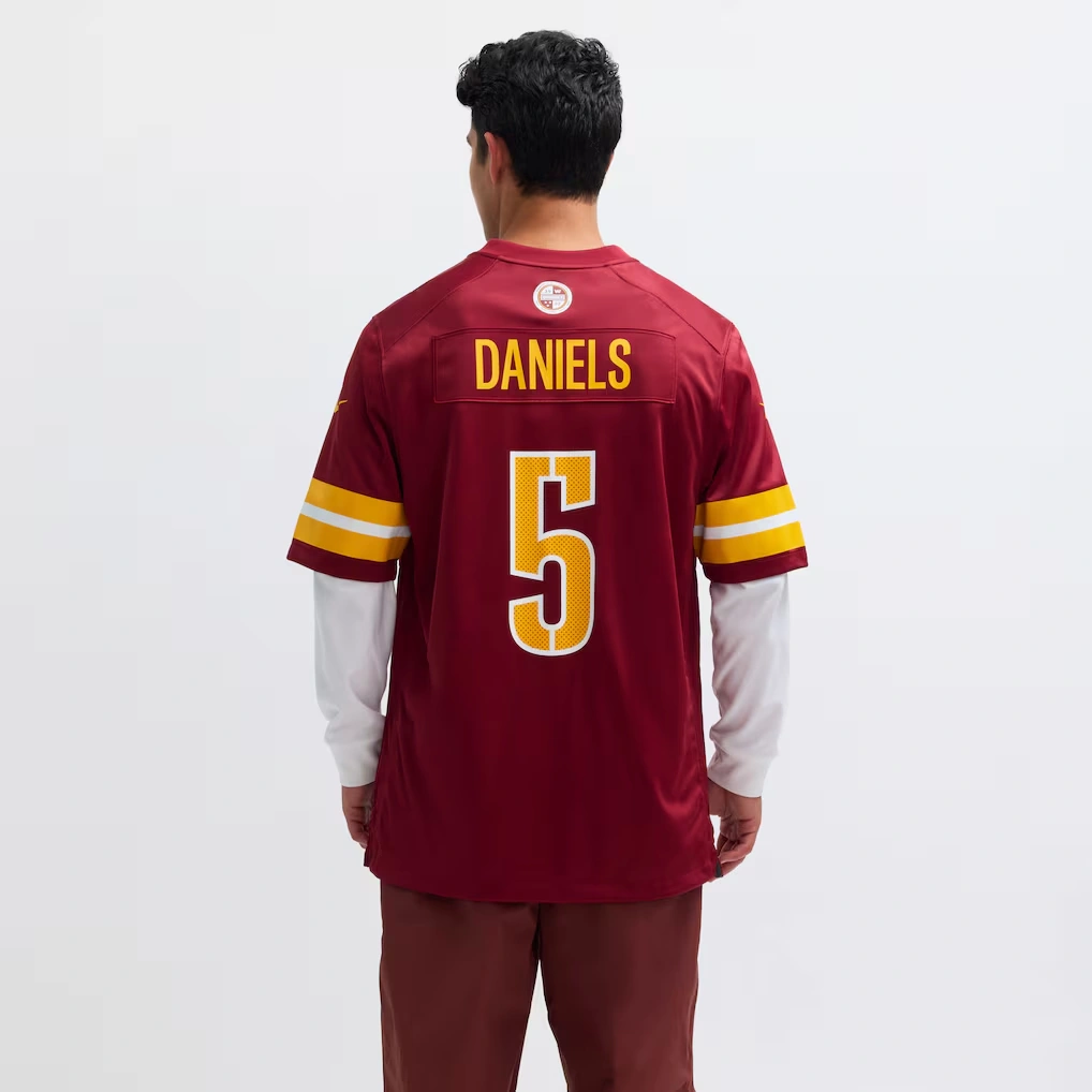 Men's Washington Commanders Jayden Daniels Nike Burgundy Player Game Jersey