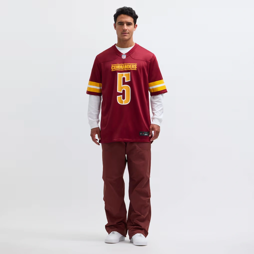Men's Washington Commanders Jayden Daniels Nike Burgundy Player Game Jersey