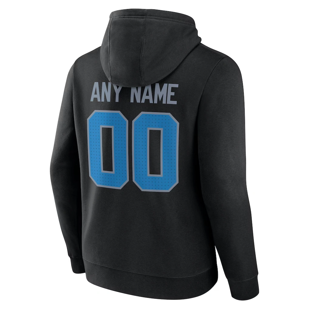 Men's Detroit Lions Black Big & Tall Team Authentic Custom Hoodie