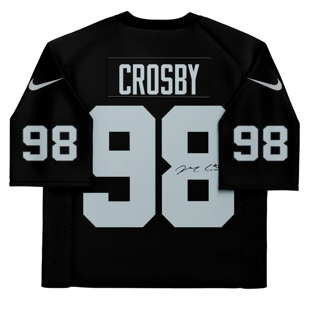 Maxx Crosby Las Vegas Raiders Autographed Fanatics Authentic Nike Black Elite Jersey