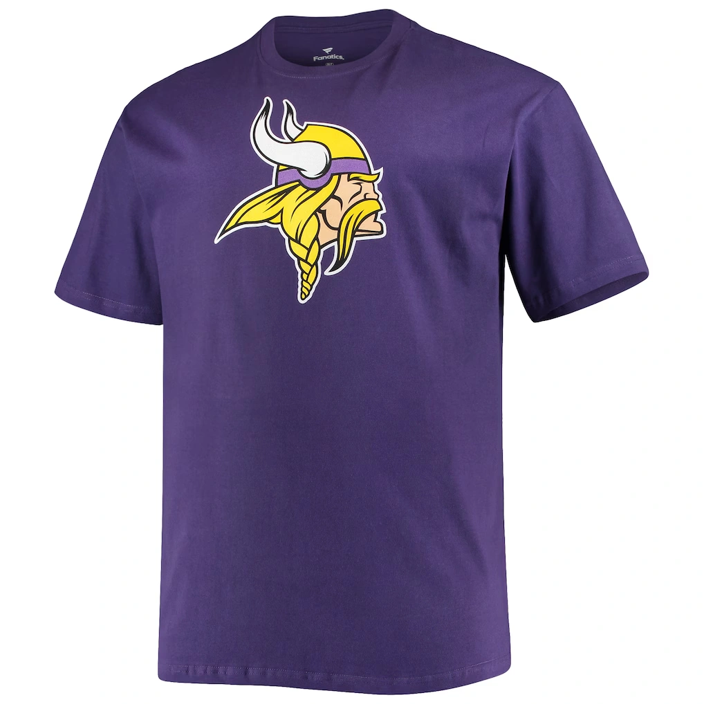 Men's Minnesota Vikings Justin Jefferson Fanatics Purple Big & Tall Player Name & Number T-Shirt