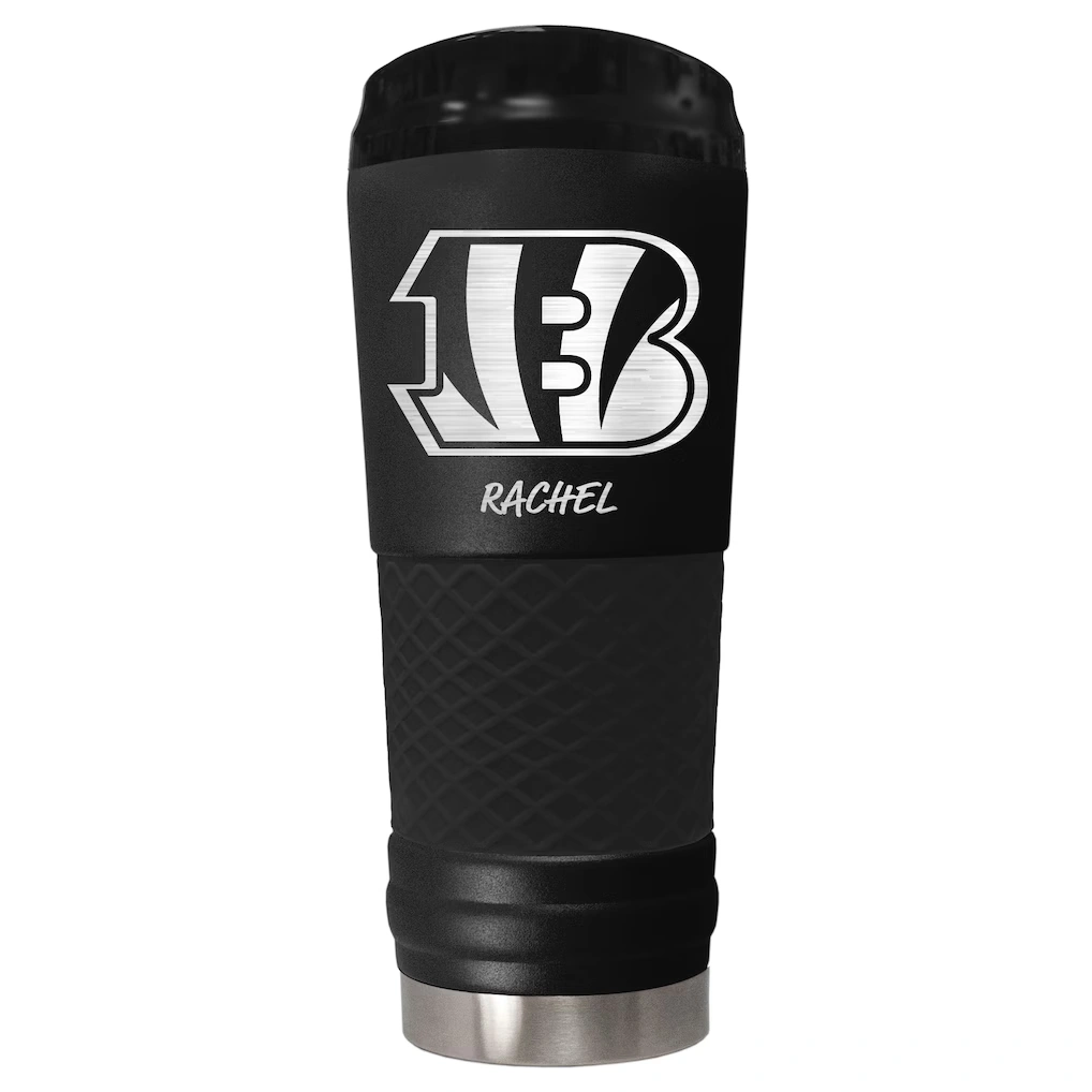 Cincinnati Bengals Black 24oz. Personalized Stealth Draft Beverage Cup