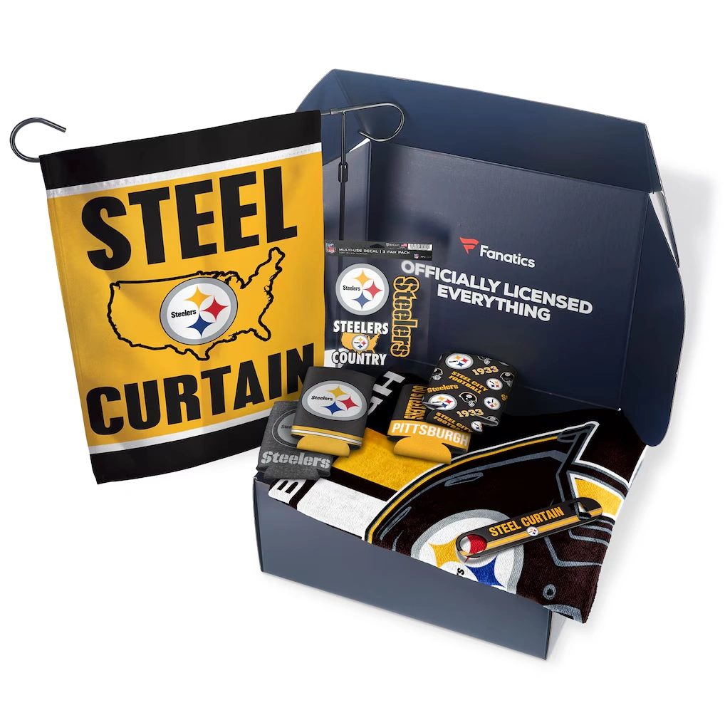 Fanatics Pittsburgh Steelers Tailgate Game Day Essentials Gift Box