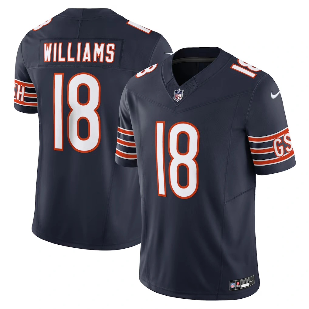Men's Chicago Bears Caleb Williams Nike Navy Vapor F.U.S.E. Limited Jersey