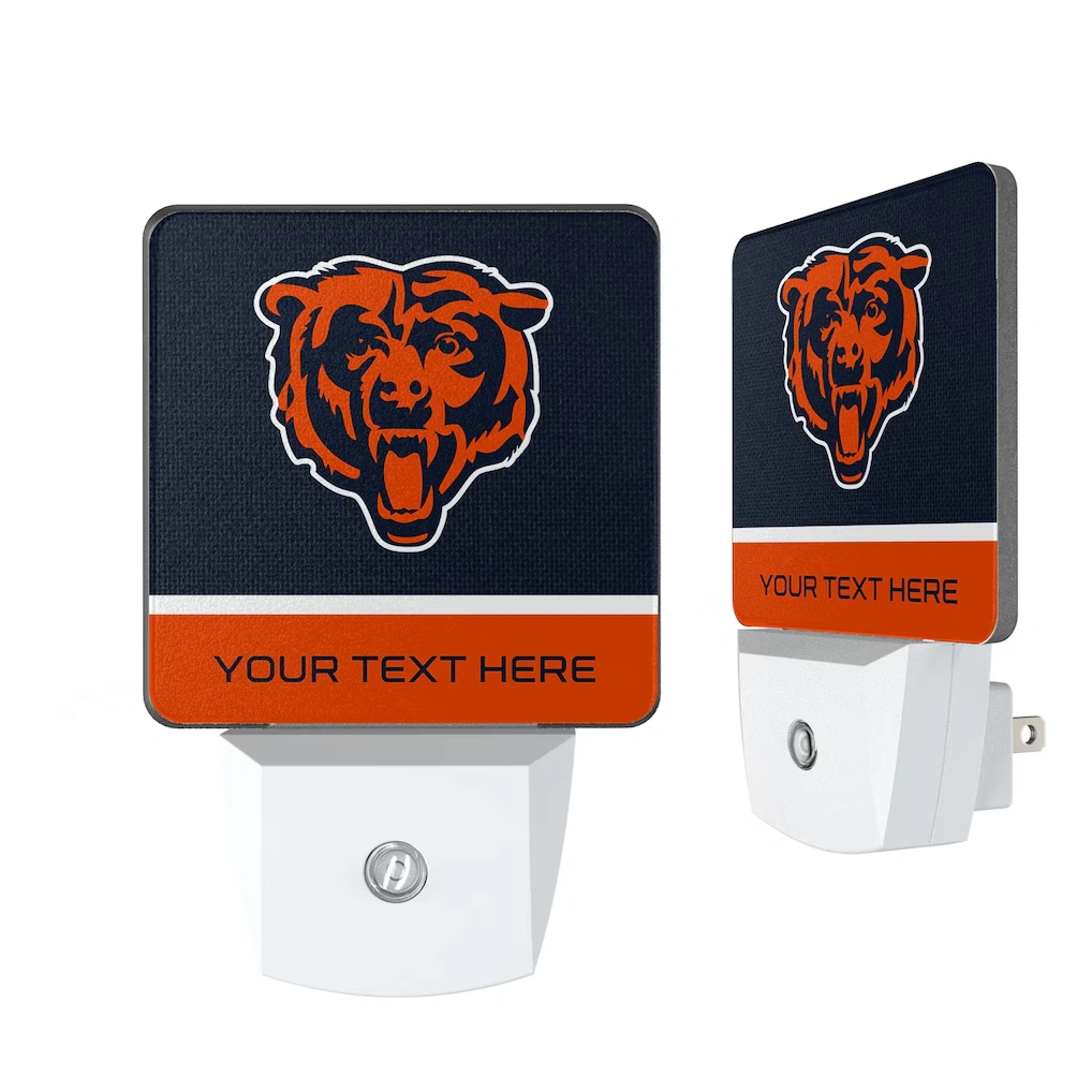 Chicago Bears Personalized 2-Piece Nightlight Set