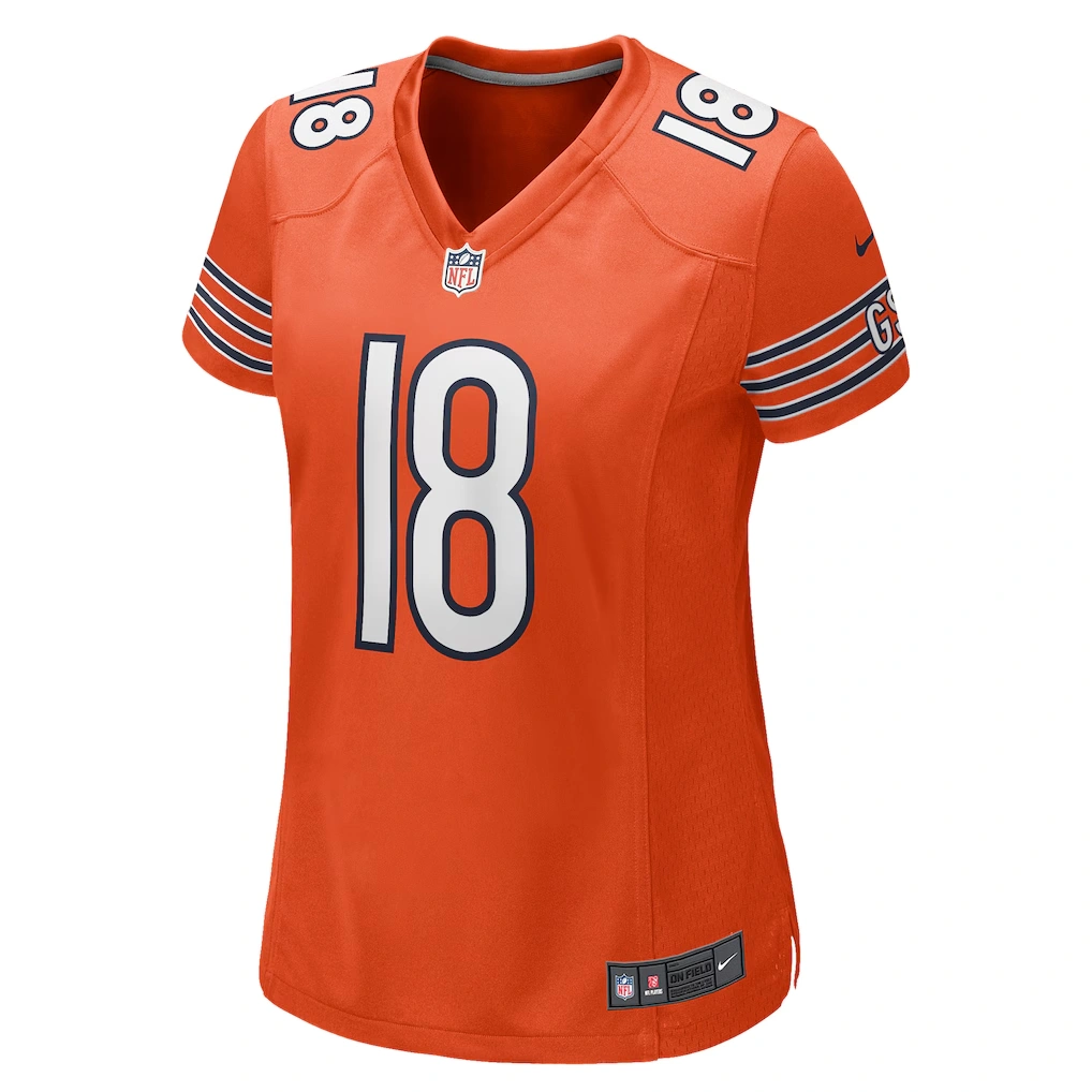 Women's Chicago Bears Caleb Williams Nike Orange Alternate Game Jersey