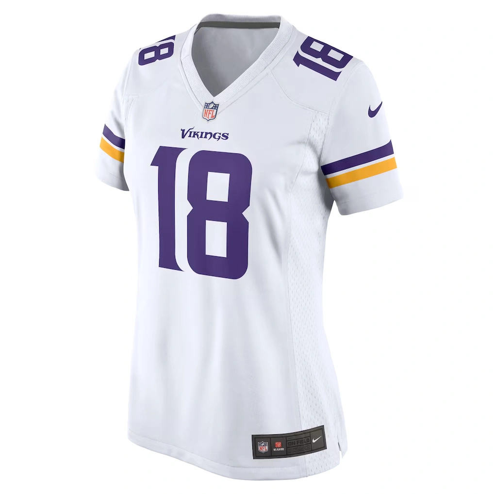 Women's Minnesota Vikings Justin Jefferson Nike White Game Player Jersey