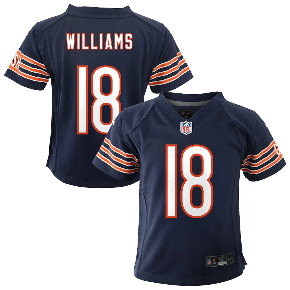 Infant Chicago Bears Caleb Williams Nike Navy Team Player Game Jersey